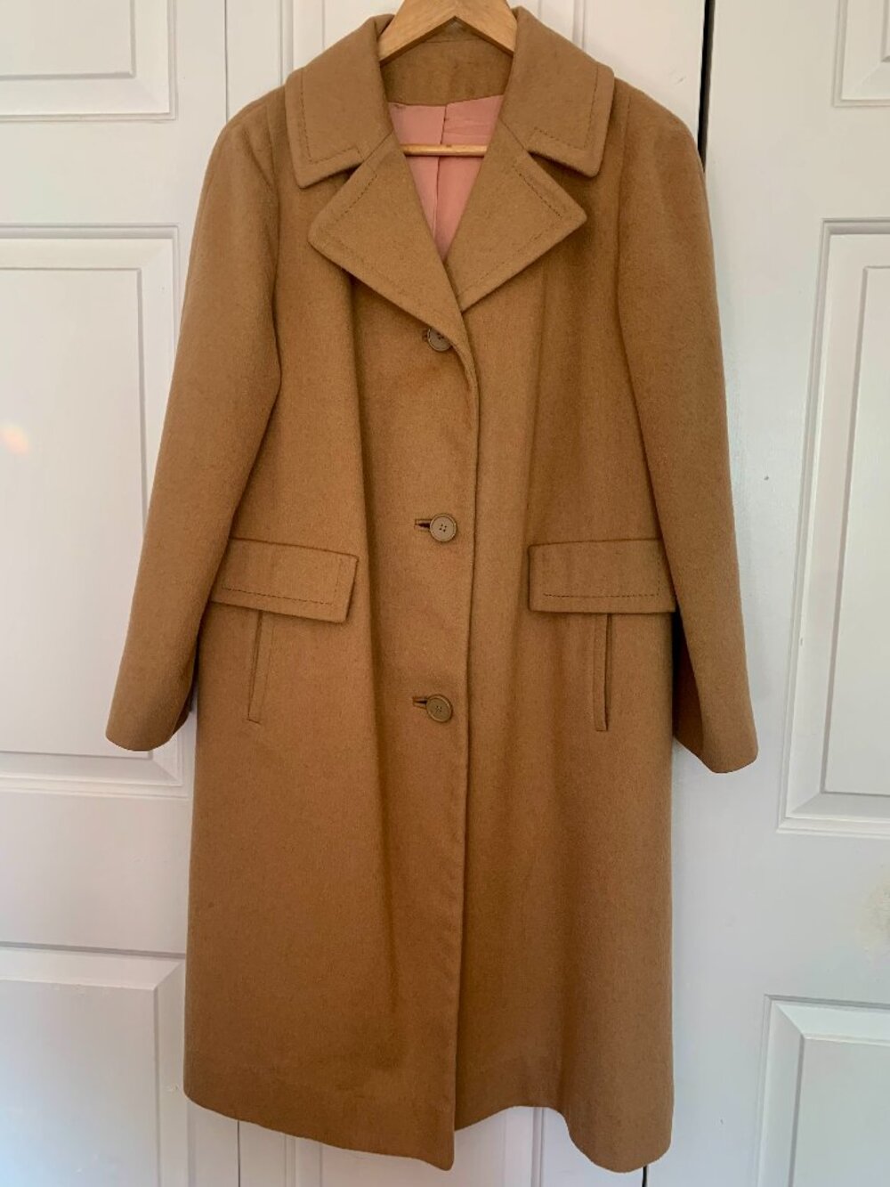 Vintage Wool and Camel Hair Coat - Made in England
